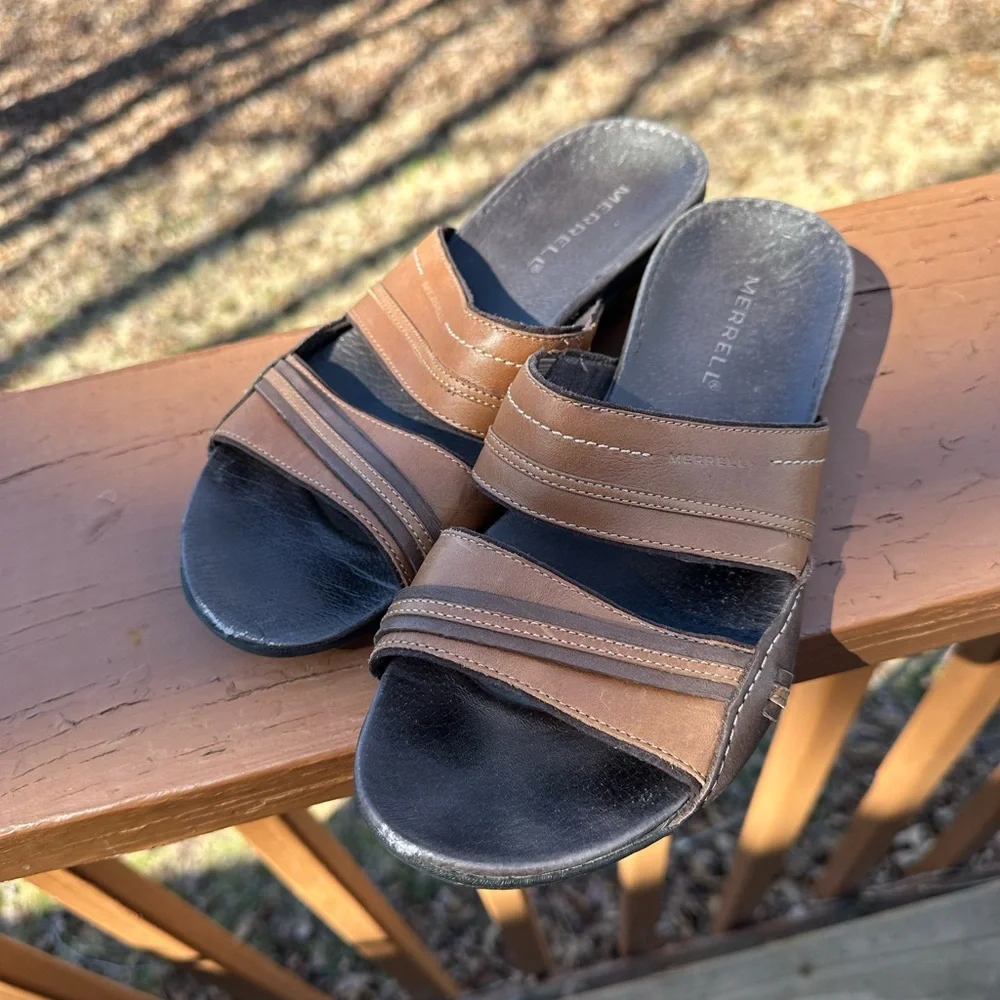 Merrell brown leather sandals - Picture 8 of 8